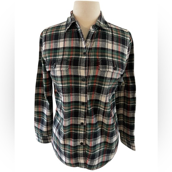 Madewell Tops - Madewell Plaid Boyfriend Button-Up Shirt-Size Small